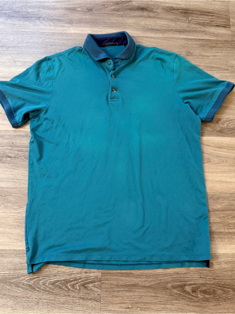 Greyson Teal Short-Sleeve Polo